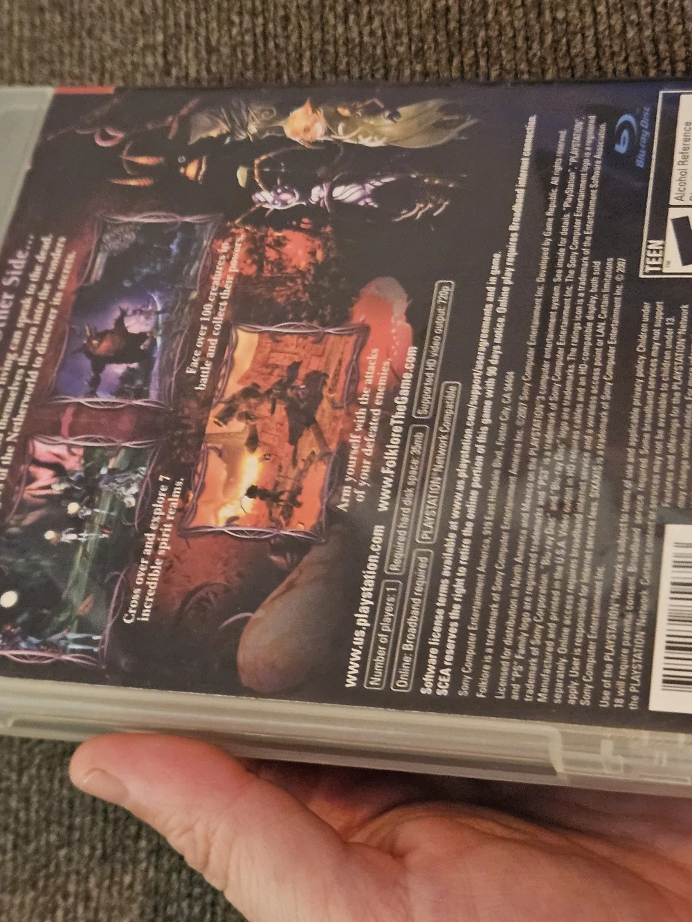 Folklore Sony PlayStation 3 PS3 2007 Video Game Complete Vintage Retro RARE!